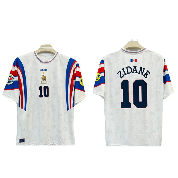 France 1996 away jersey zidane five sleeve