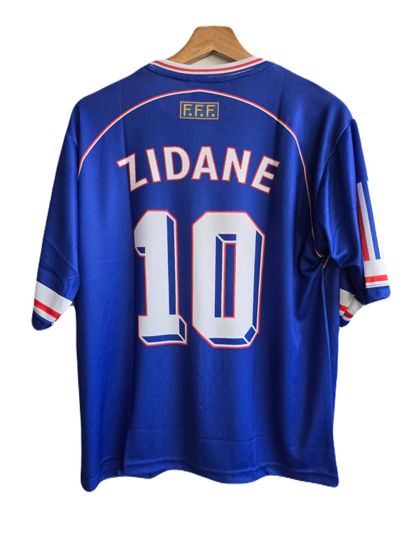 zidane 1998 fifa world cup france jersey five sleeve