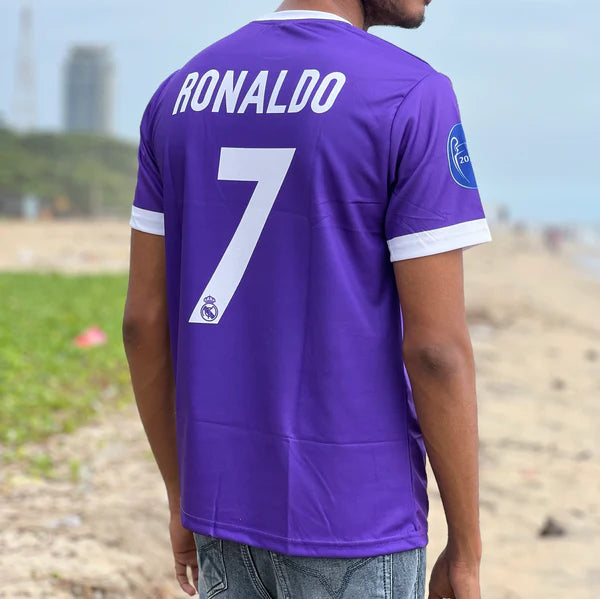 Realmadrid purple 2017 final ucl edition ronaldo 7 halfsleeve