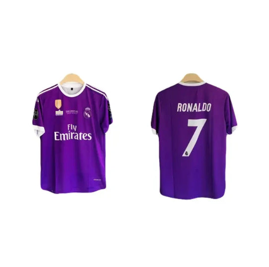Realmadrid purple 2017 final ucl edition ronaldo 7 halfsleeve